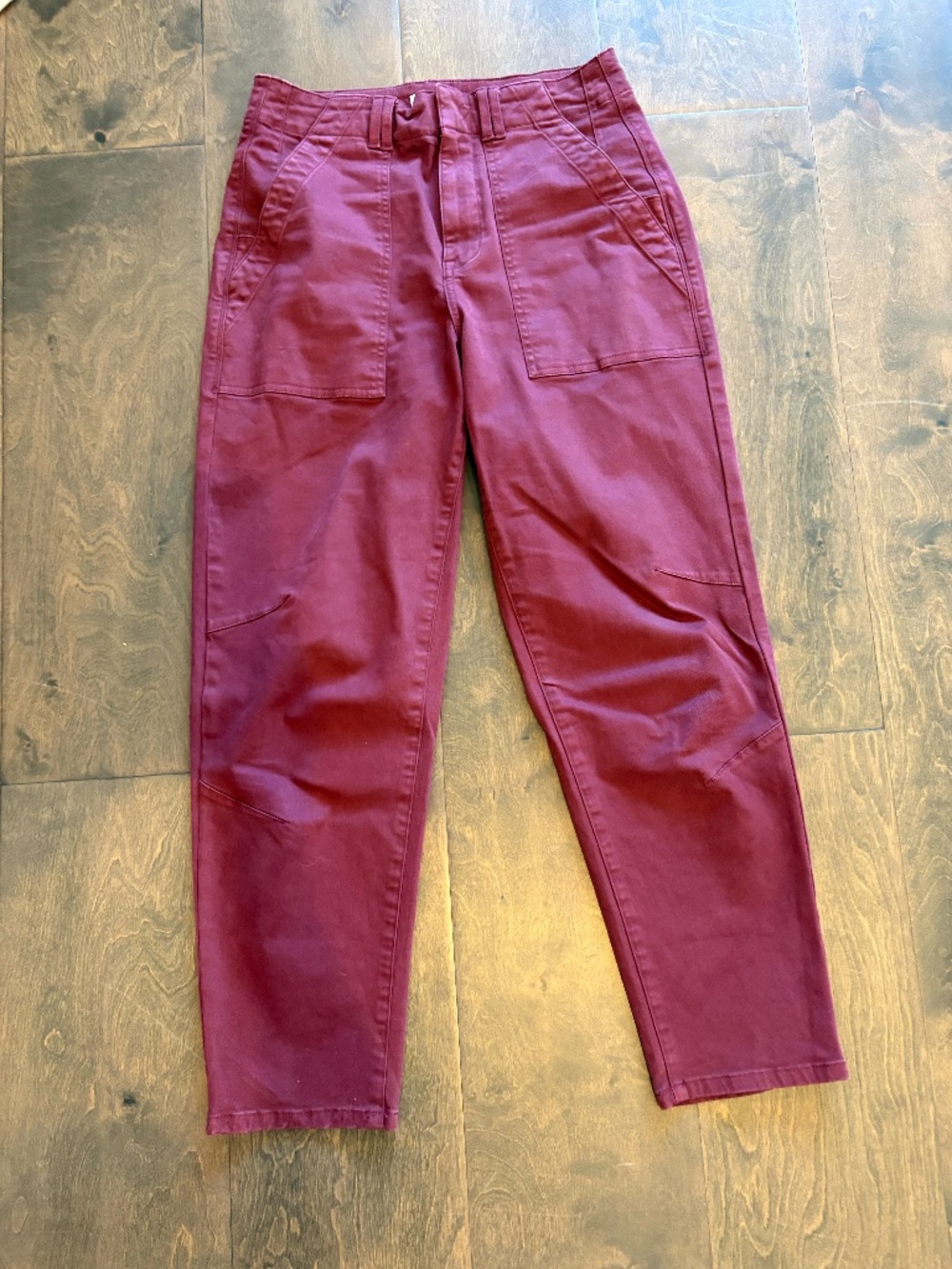 Pistola burgundy pants, size 26